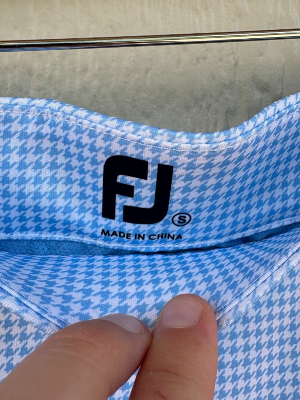 FootJoy Golf Houndstooth Skort Women's Small Blue White Sporty Preppy Summer - Picture 5 of 11